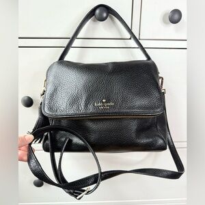 Kate Spade Chester Street Miri Black Leather Crossbody Bag